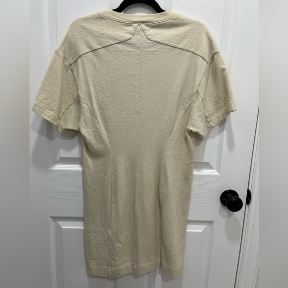Rag & Bone | Lilith Mini T-shirt Dress Beige Medium Organic Cotton Minimalist - Picture 6 of 10